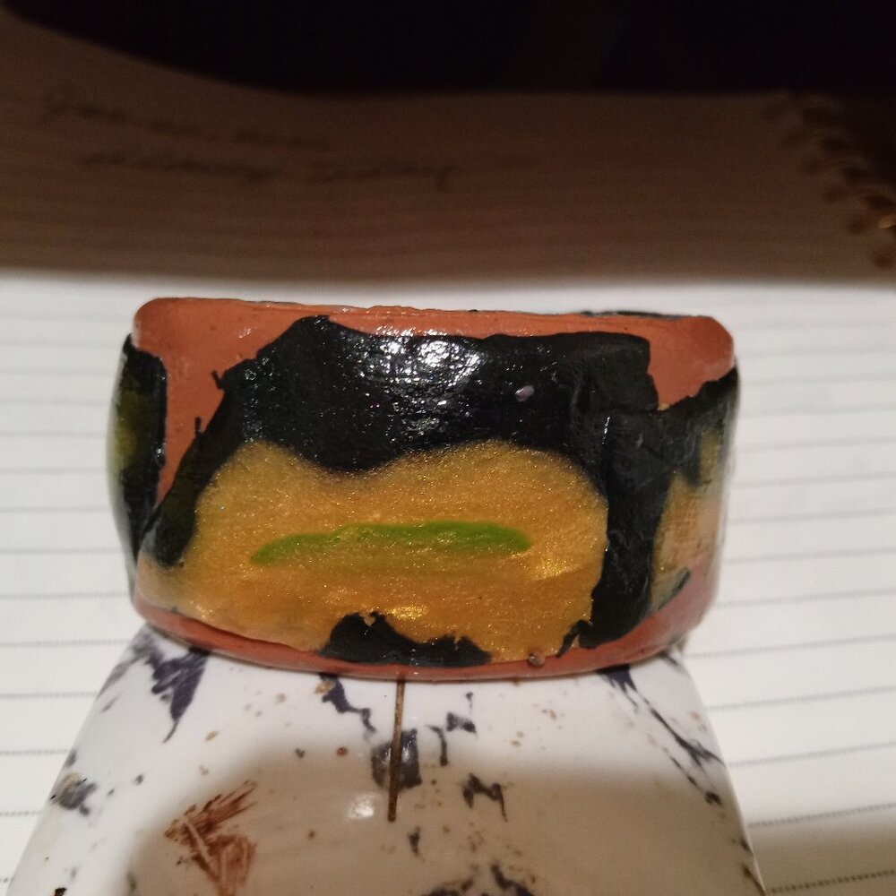 HAND MADE POLYMER CUFF BRACELET